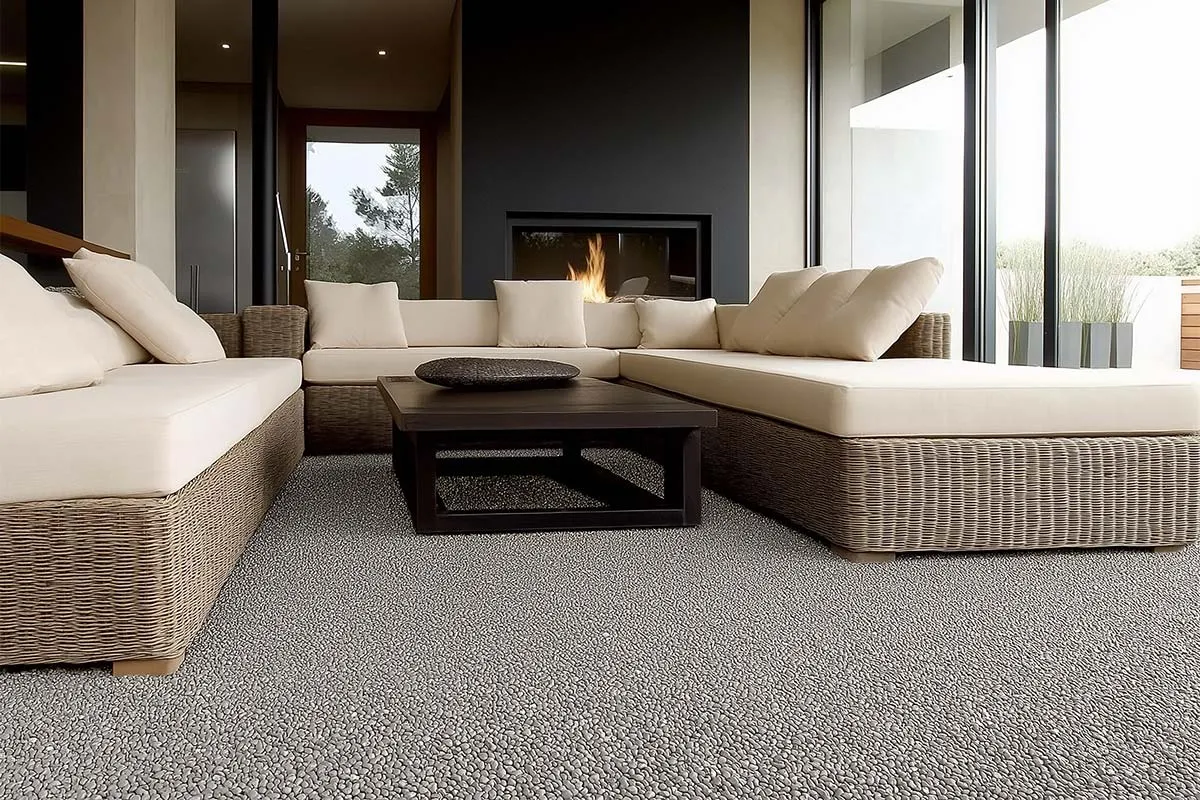 steinteppich set grigio